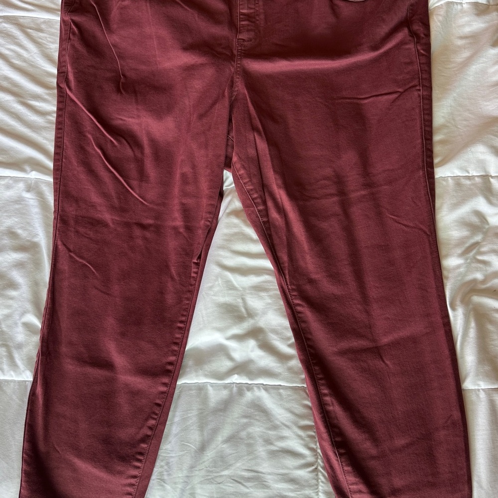 Torrid Super Soft Burgundy Jeggings 28T